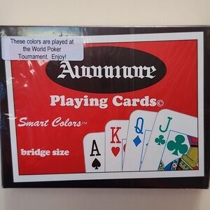 Double Deck World Poker Cards Blue Red Bridge Size Smart Colors Avonmore